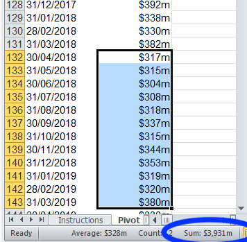 Step 2 - selecting months of interest