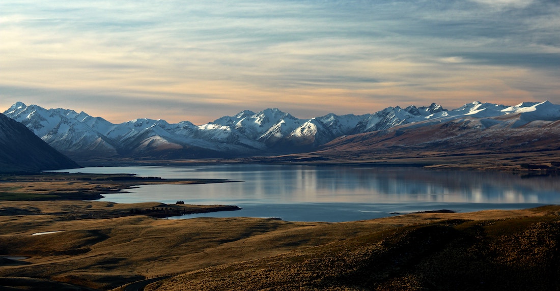 Photo of lake Tekapo in New Zealand